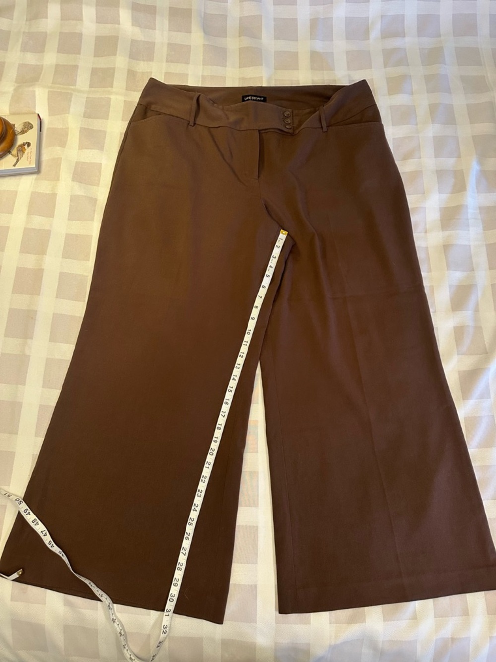 ❤️ Palazzo ❤️ Lane Bryant Brown‎ Wide-Leg Trousers